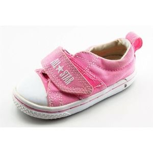 Converse All Star Toddler Sz 6 Medium Pink Low‎ Top Fabric Girls